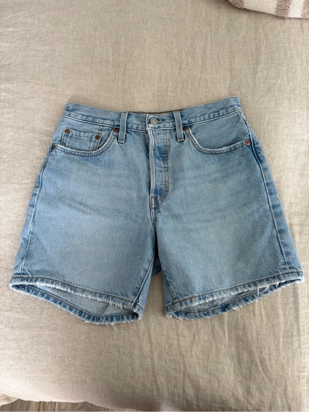 Levi's Light Blue Denim Jean Shorts